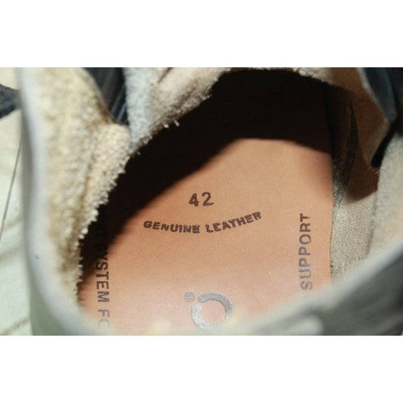 Vintage Black Leather Oil Resistant Military Lace Up Work Boots Size 42 US 8 E - Picture 8 of 9